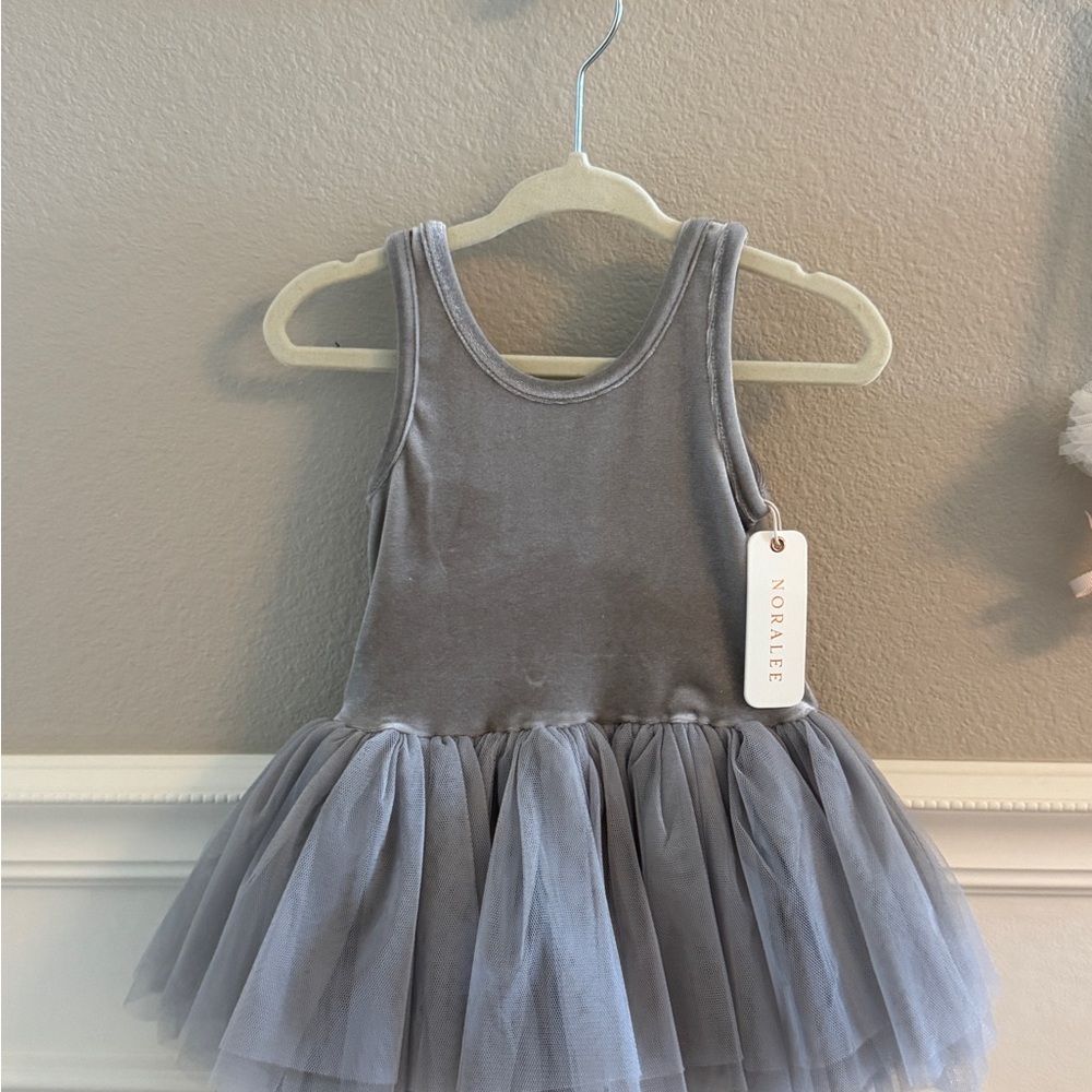 NEW: NORALEE  dusty blue Tulle Dress